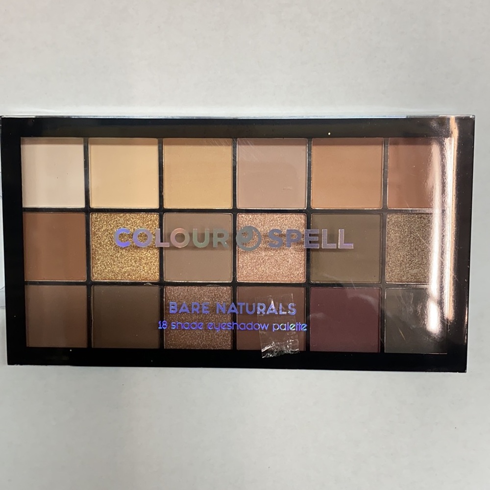 18 shade eyeshadow palette bare naturals